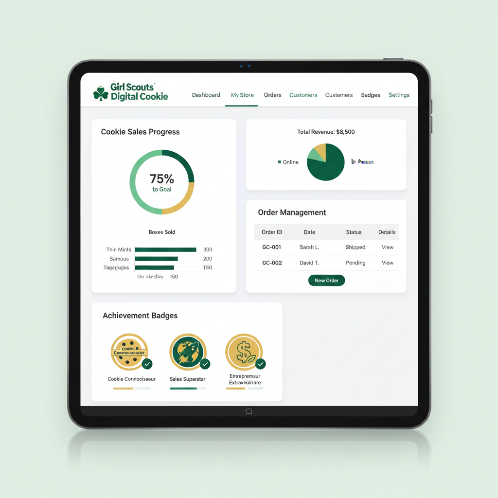 Digital Cookie dashboard interface